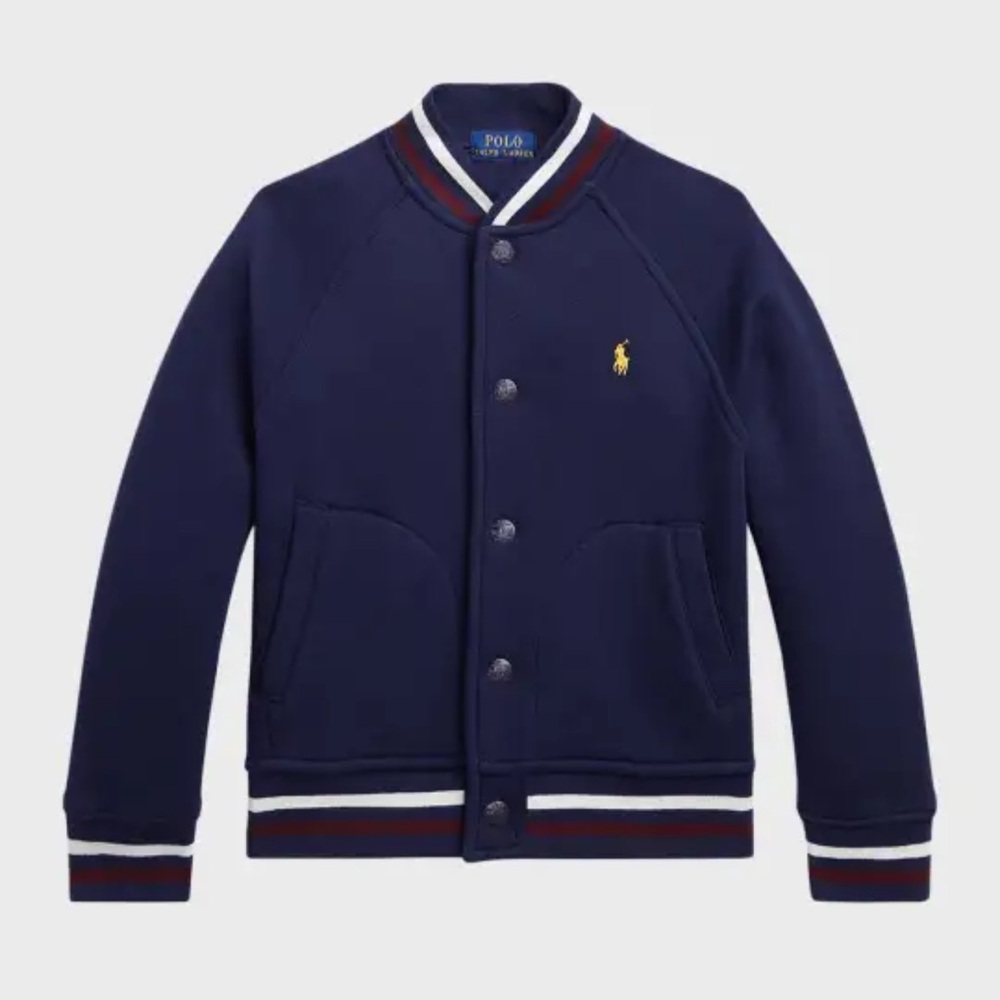 NWT Polo Ralph Lauren Boys Fleece Bomber Jacket Classic Preppy - Picture 3 of 9